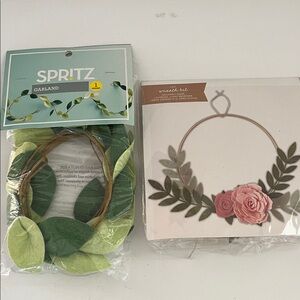 Spritz Green and Cream Leaf Garland